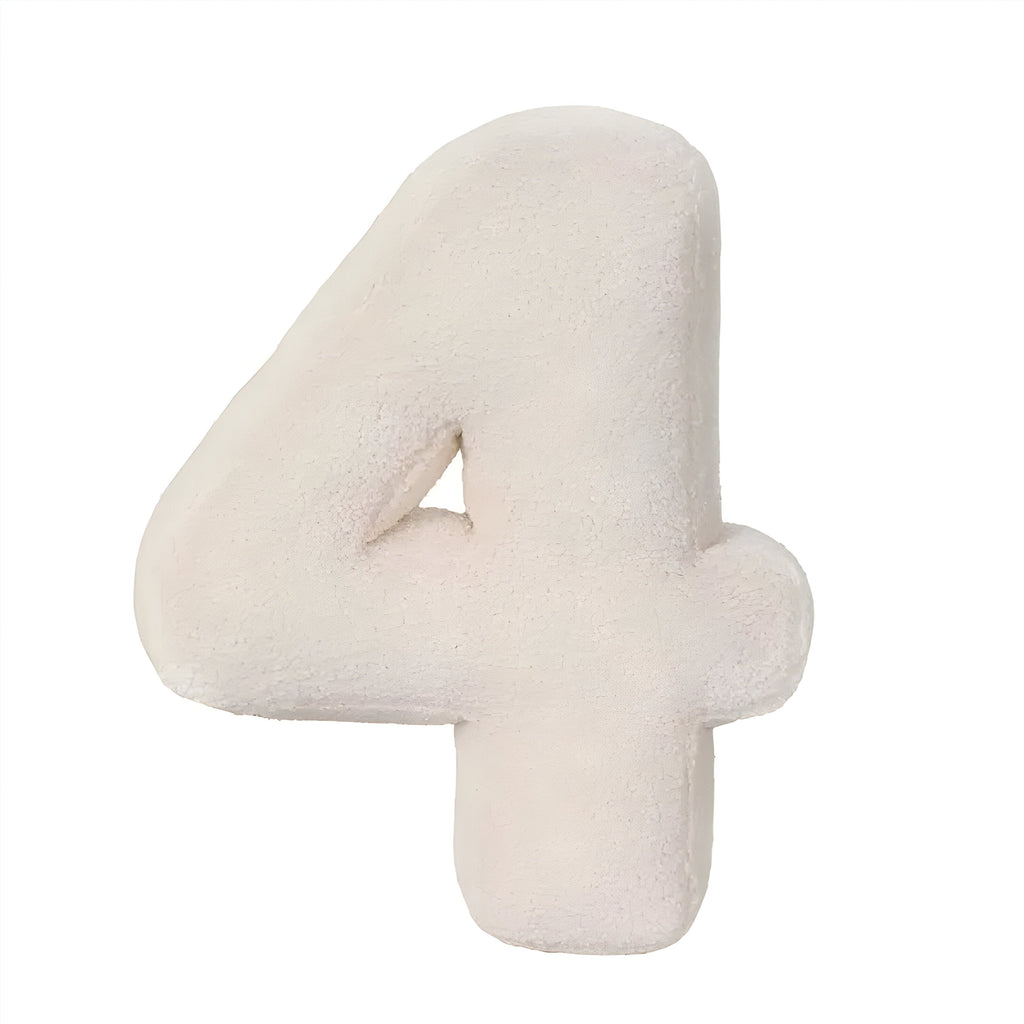 Personalized Soft Plush Letter Pillow - Cozy Decorative Accent for Sofa or Children's Room