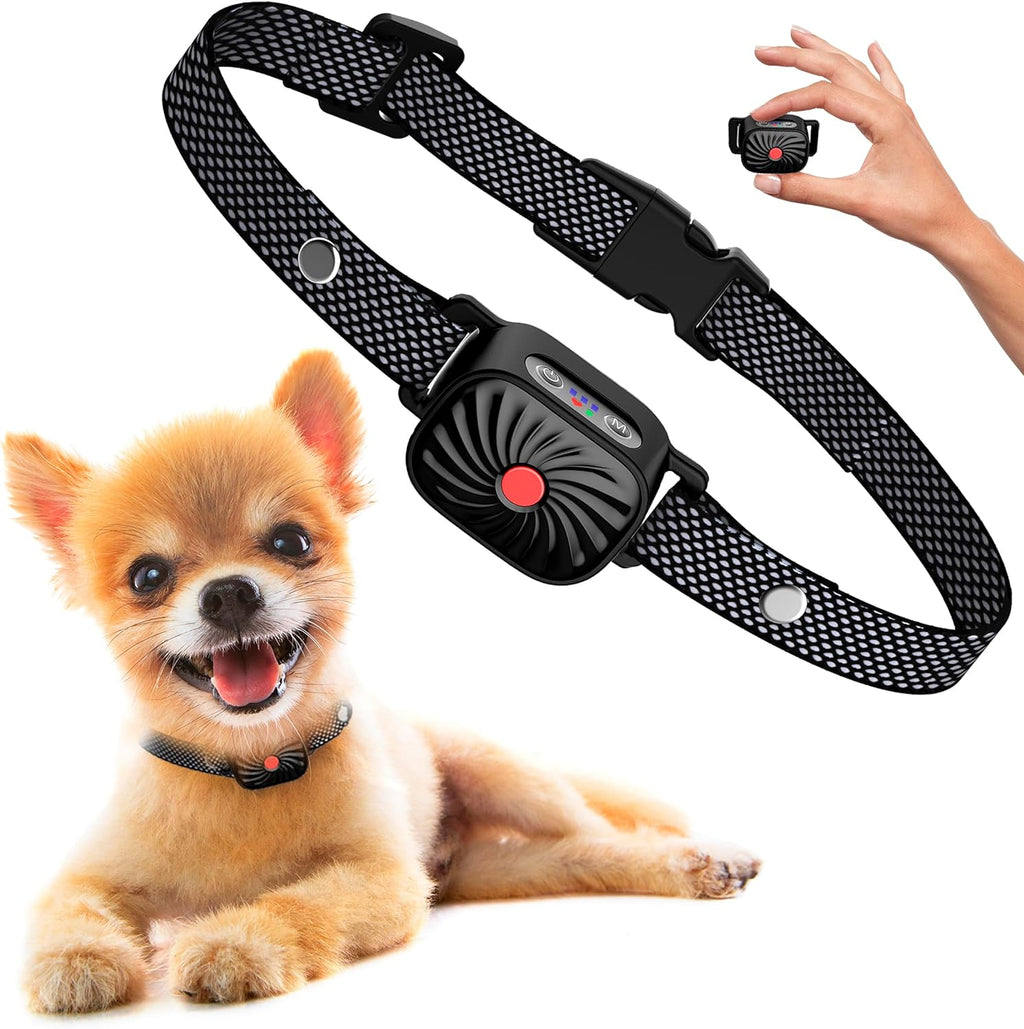 Small Dog Anti-Bark Collar | Sound & Vibration Features | IP67 Waterproof | Adjustable & Gentle Training Aid