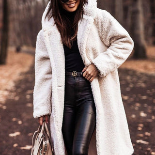 Women's Long Teddy Coat | Winter