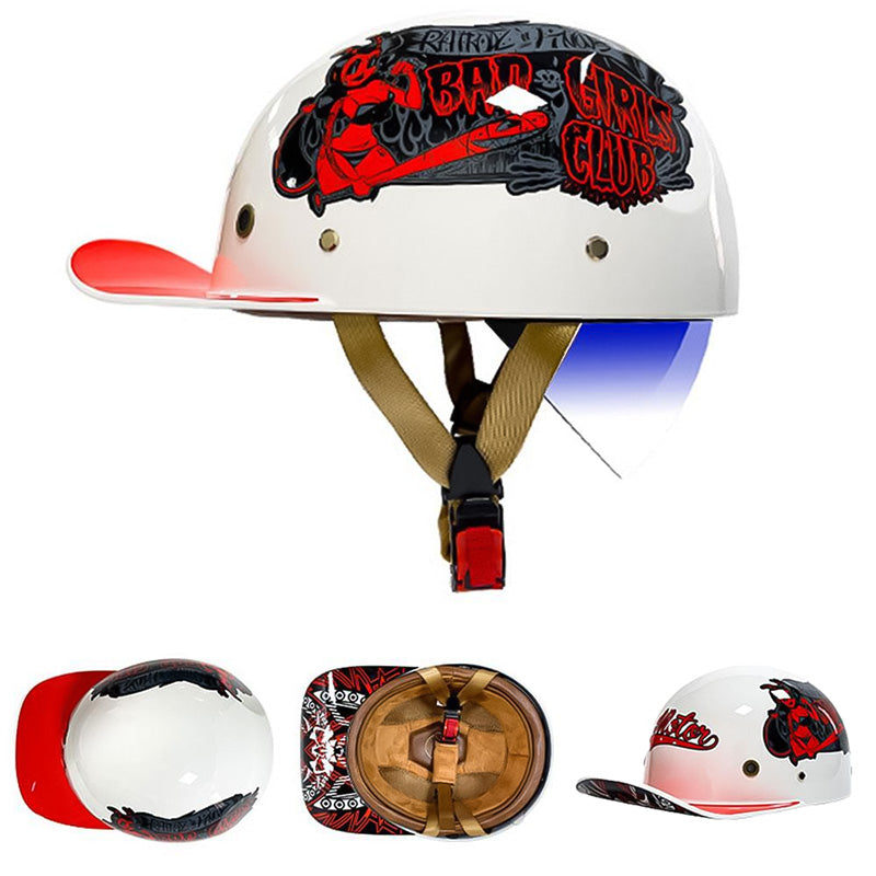 DOT Certified Motorcycle Baseball Helmet