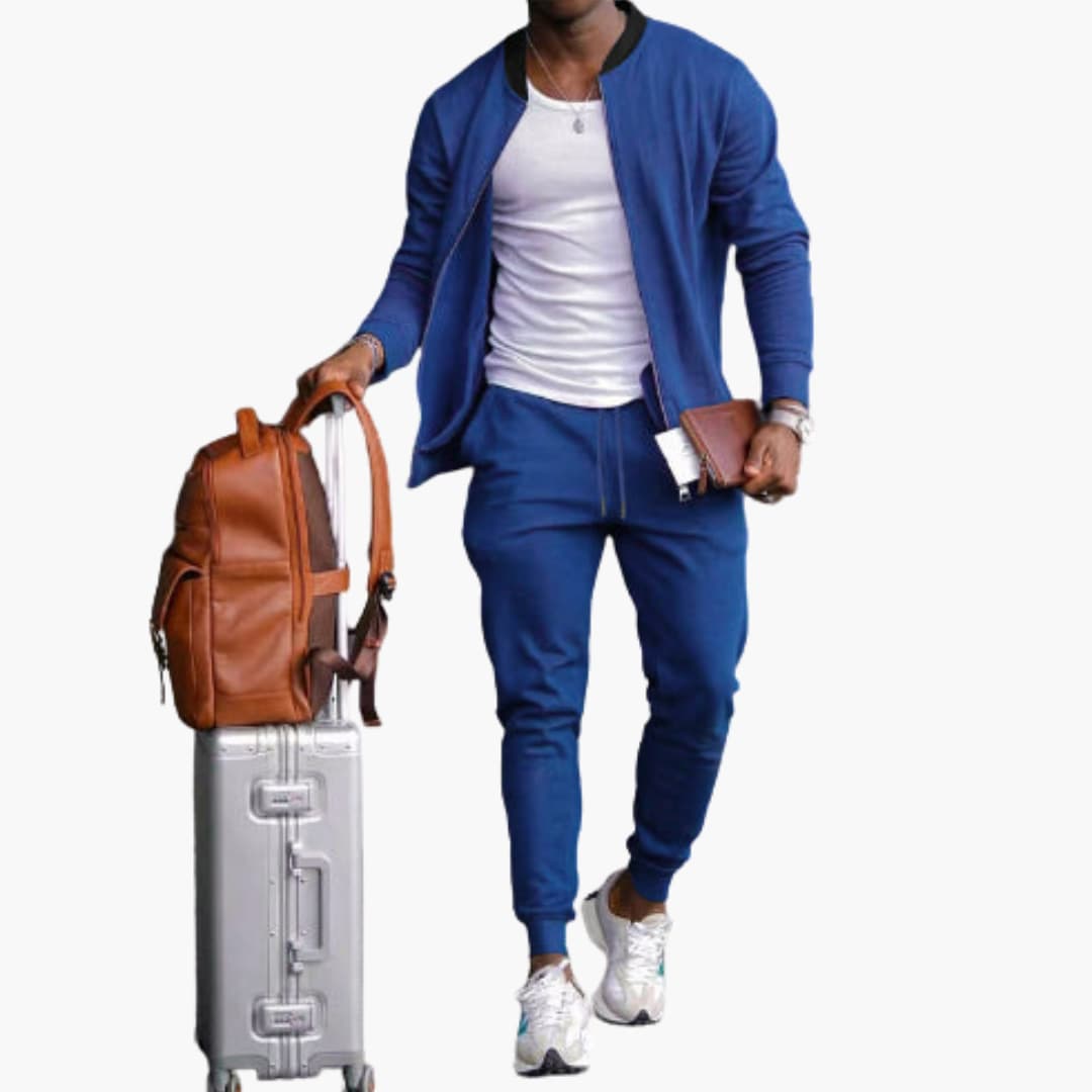Men's Sporty Jogging Suit | Zipper