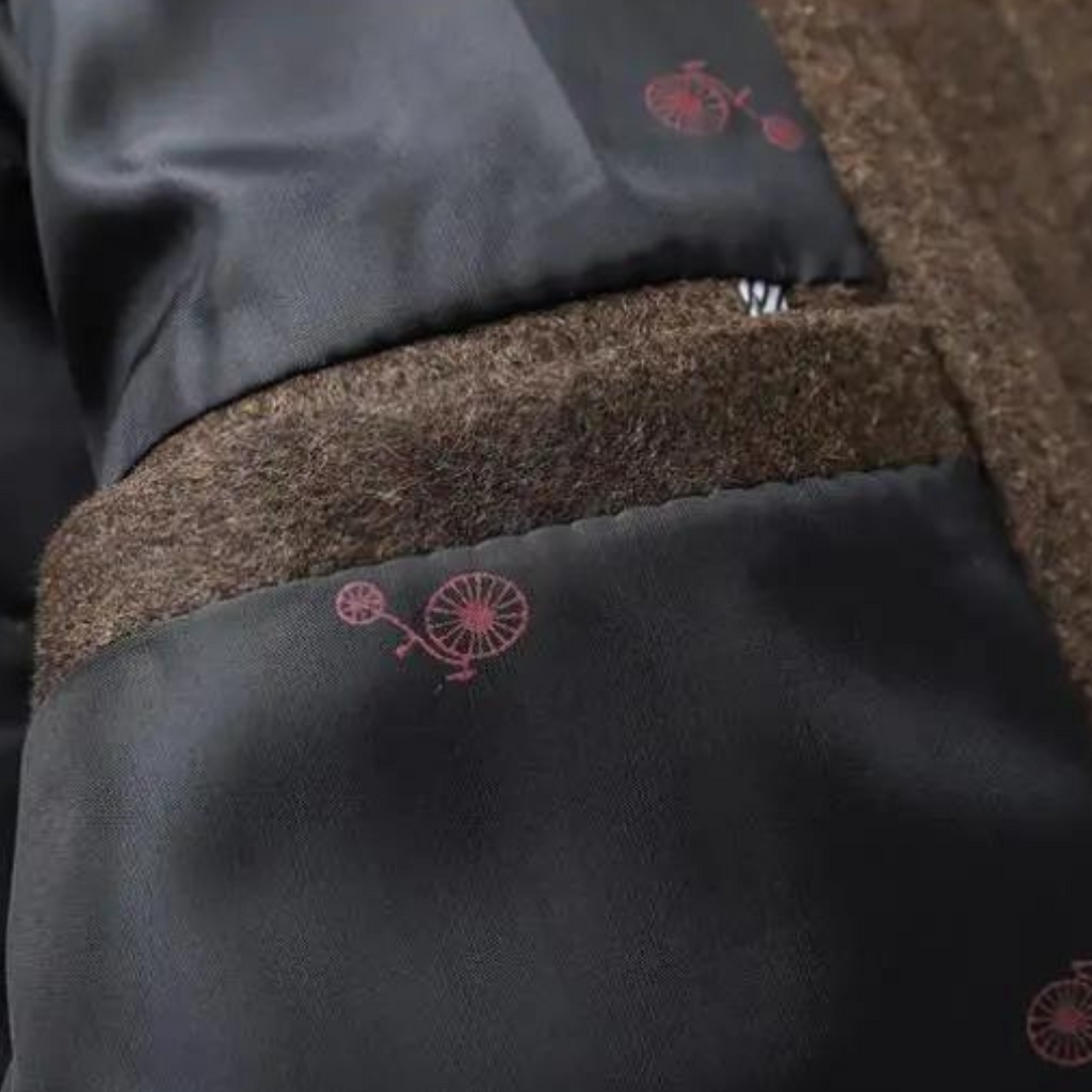 Men's Long Coat | Stand-Up Collar