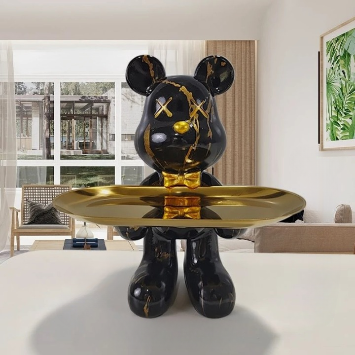 Bear-Shaped Figurine with Secret Drawer – Delightful Storage for Keys and Small Items