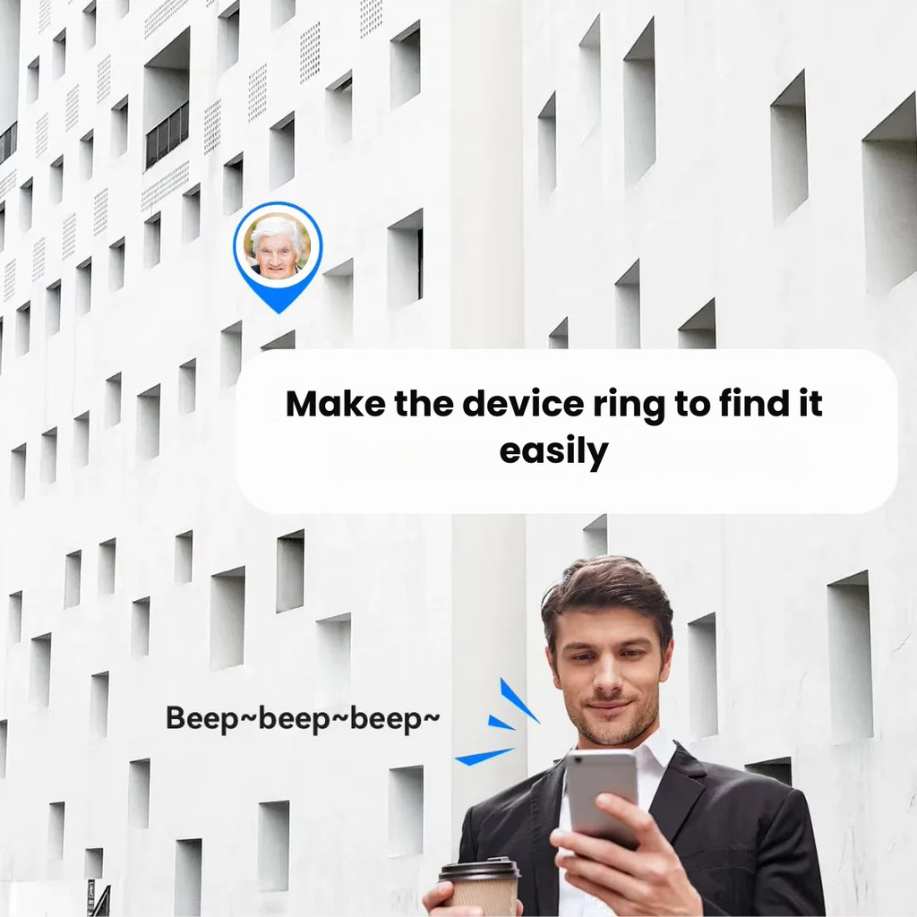 Subscription-Free Waterproof Real-Time GPS Tracker for Seniors
