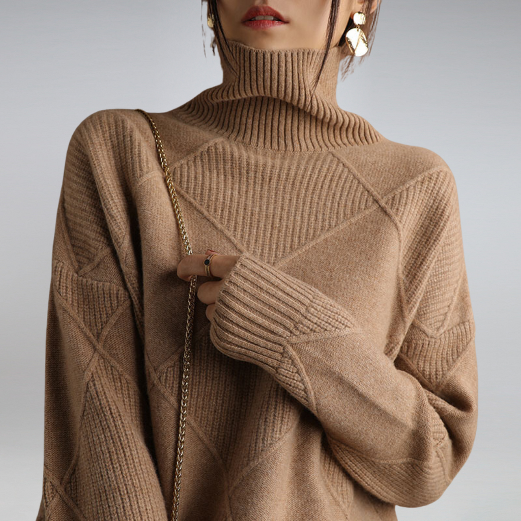 Women's Oversized Turtleneck Sweater | Long