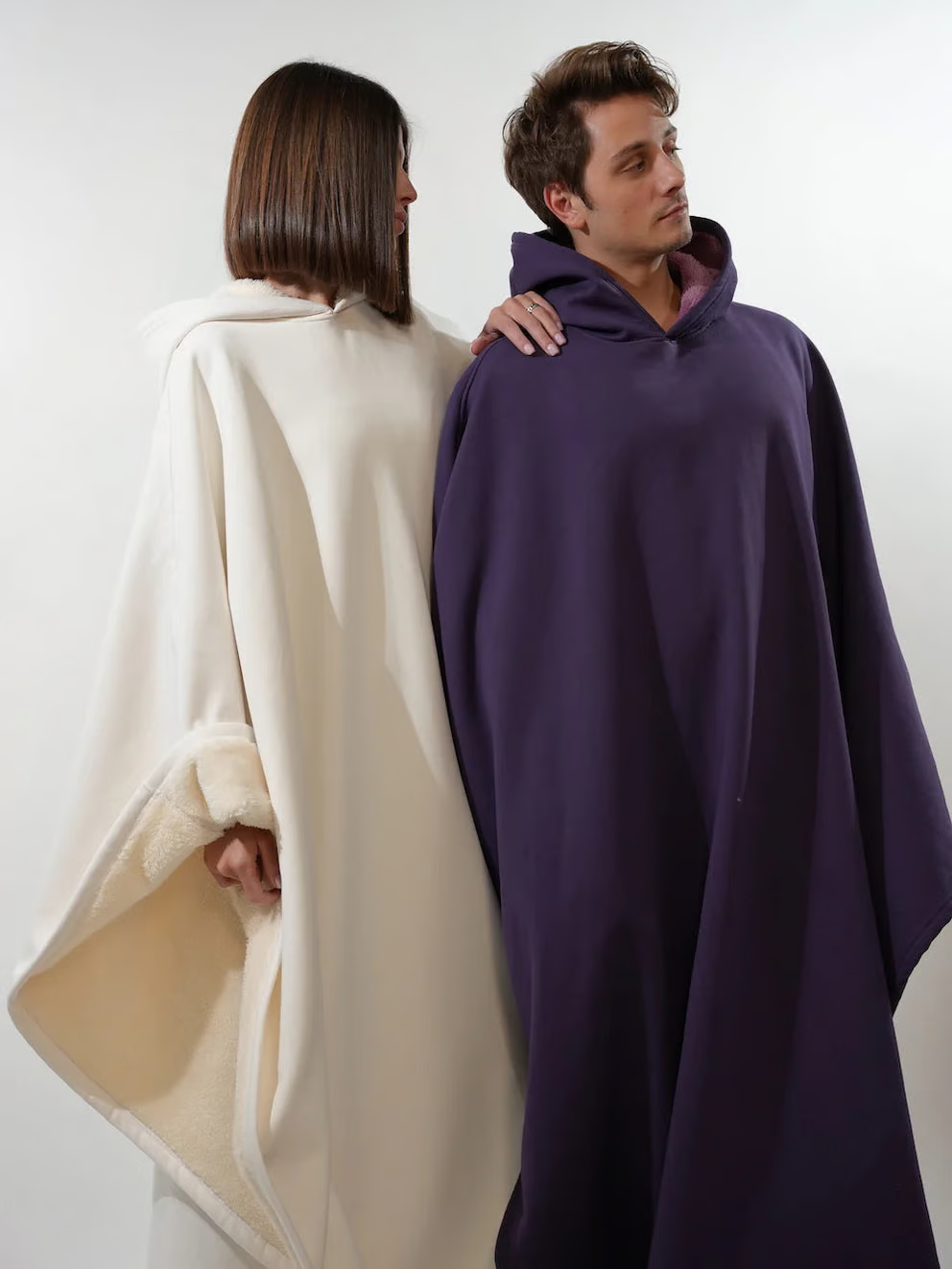 Oversized Soft Fabric Calming Hoodie Blanket