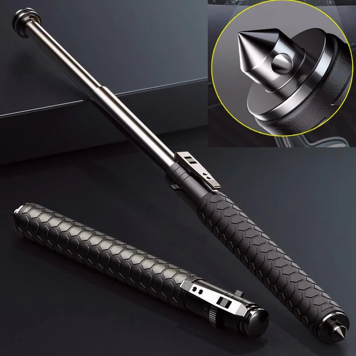 Self-Defense Walking Stick with Non-Slip Grip and Automatic Functions