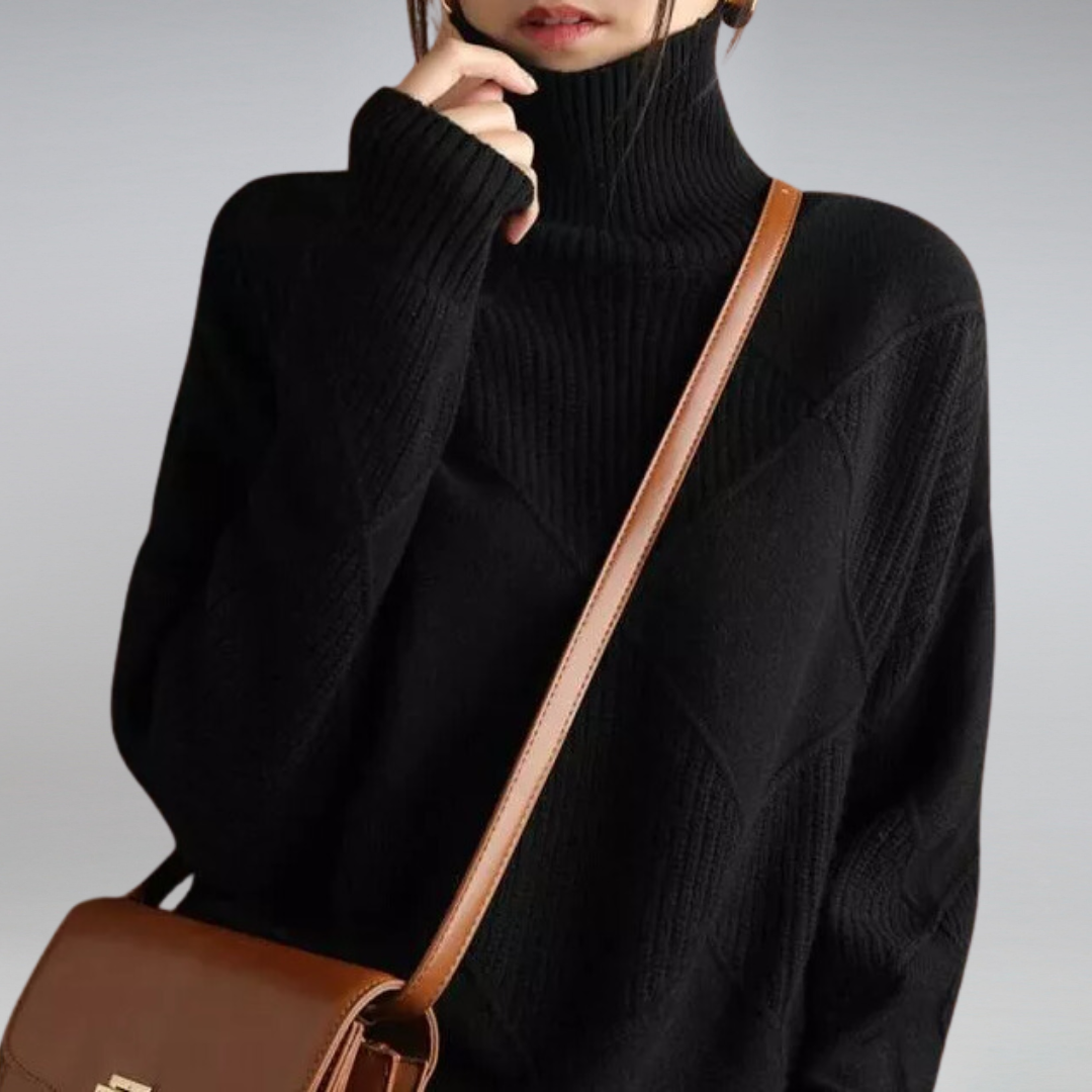 Women's Oversized Turtleneck Sweater | Long