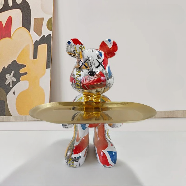 Bear-Shaped Figurine with Secret Drawer – Delightful Storage for Keys and Small Items