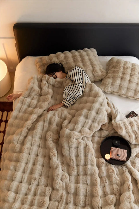 Reversible Fleece Blanket | All-Season Comfort | Soft and Cozy
