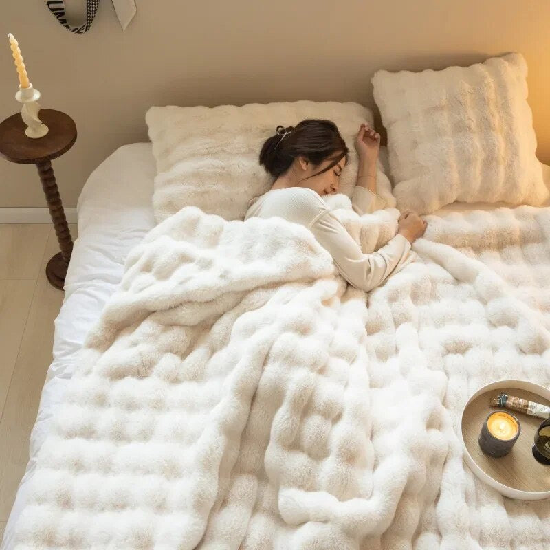 Reversible Fleece Blanket | All-Season Comfort | Soft and Cozy