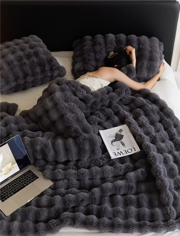 Reversible Fleece Blanket | All-Season Comfort | Soft and Cozy