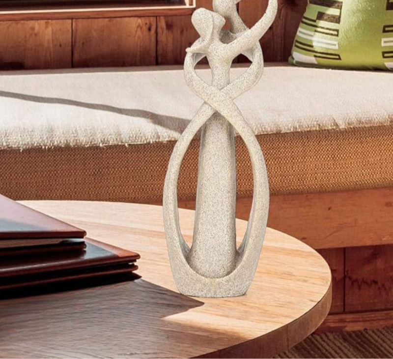 Enduring Affection | Abstract Sculpture | Distinctive Gift | Lasting Embrace