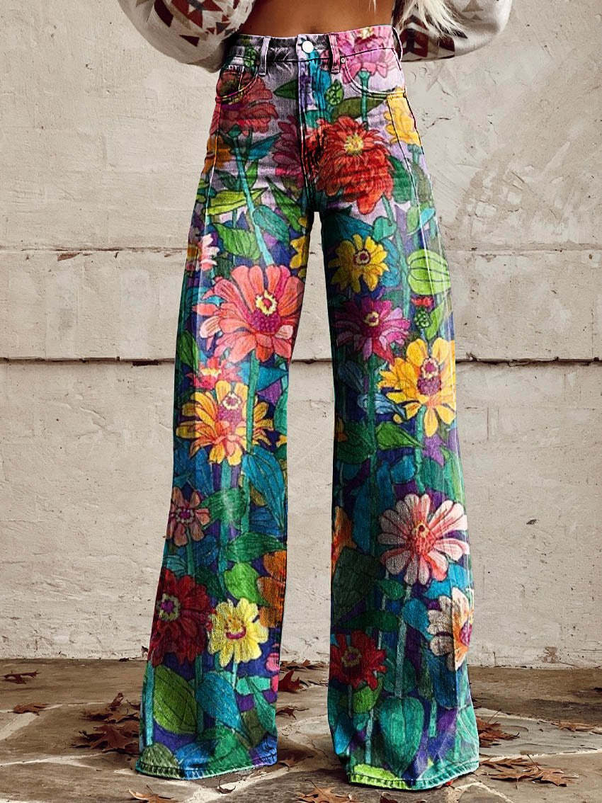 Women’s Casual High Waist Baggy Jeans | Wide Leg