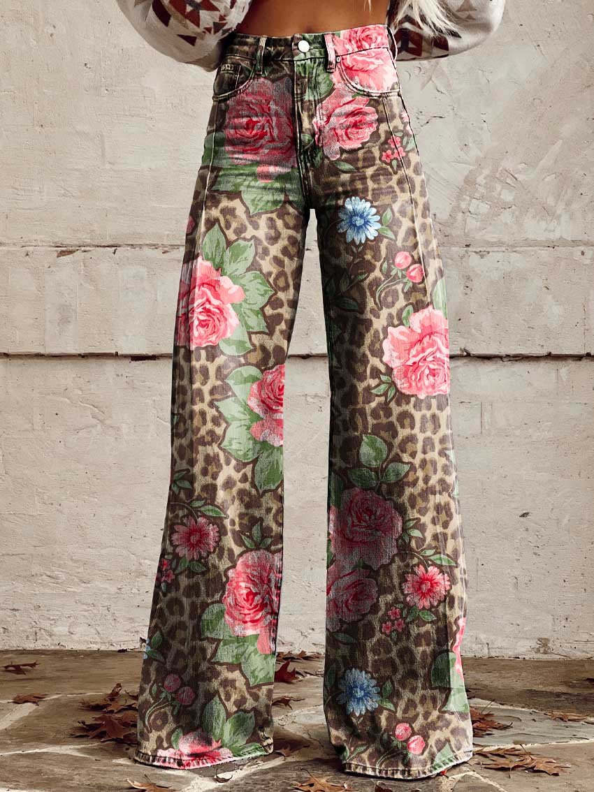 Women’s Casual High Waist Baggy Jeans | Wide Leg