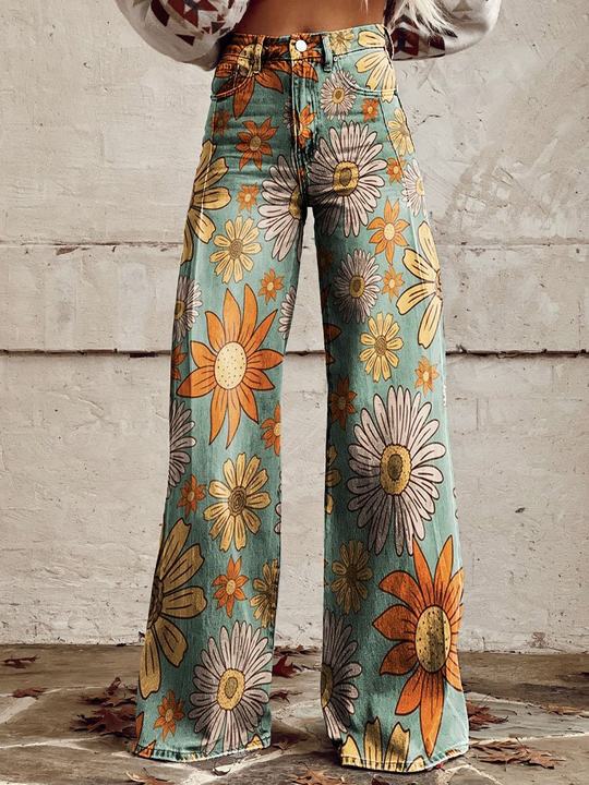 Women’s Casual High Waist Baggy Jeans | Wide Leg