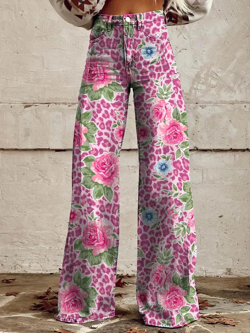 Women’s Casual High Waist Baggy Jeans | Wide Leg