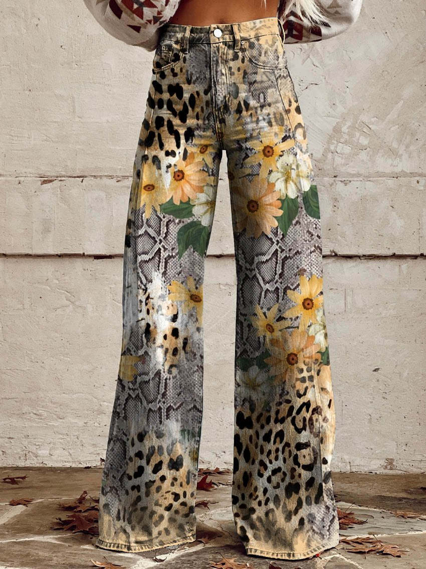 Women’s Casual High Waist Baggy Jeans | Wide Leg