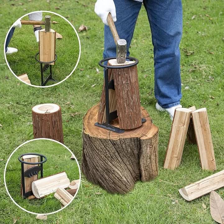 Easy and Secure Wood Splitter for Fireplace and Outdoor Use