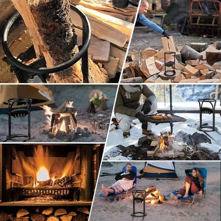 Easy and Secure Wood Splitter for Fireplace and Outdoor Use
