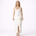 Ivory Maxi Dress with Bow