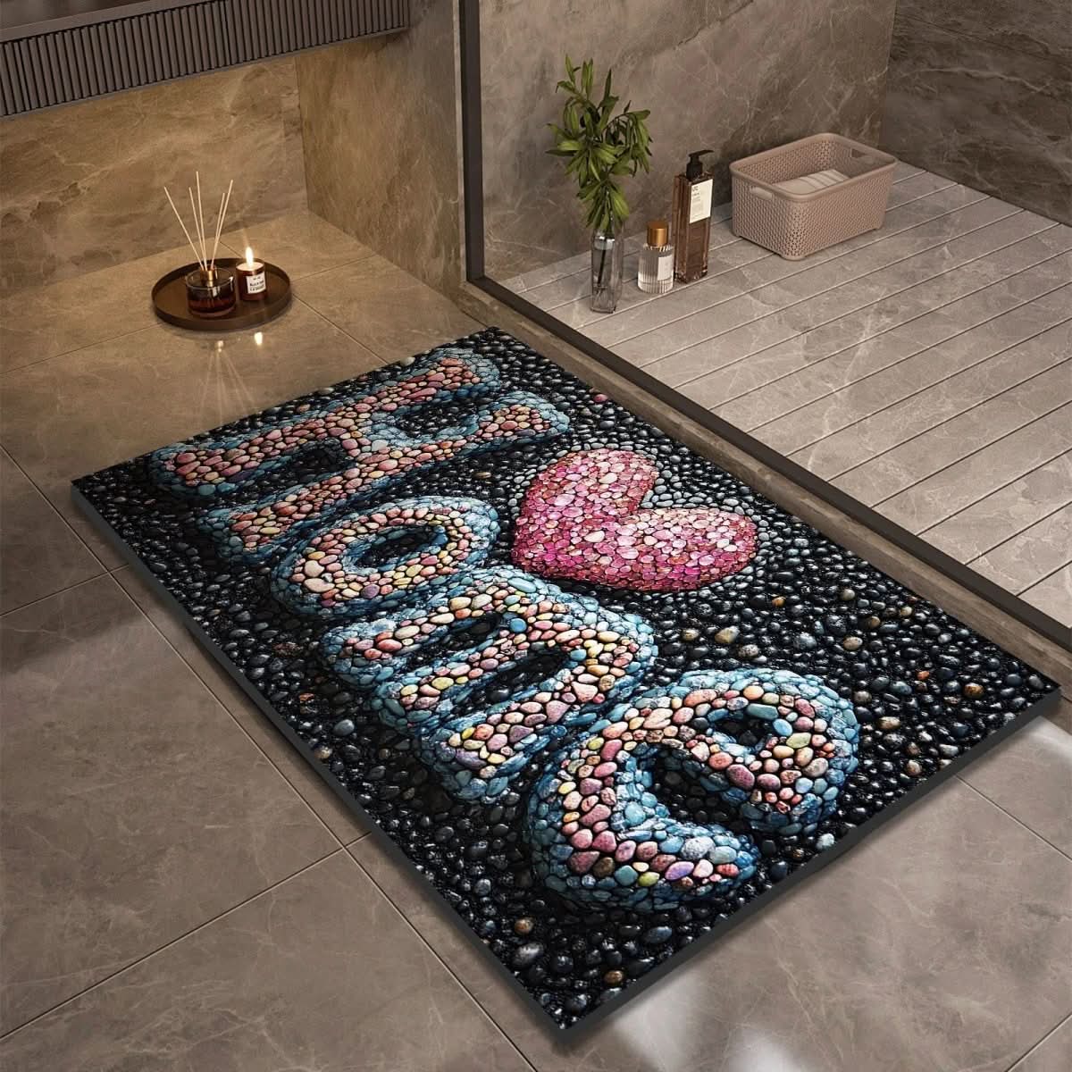 Non-Slip Diatomaceous Earth Bath Mat for Safety and Comfort