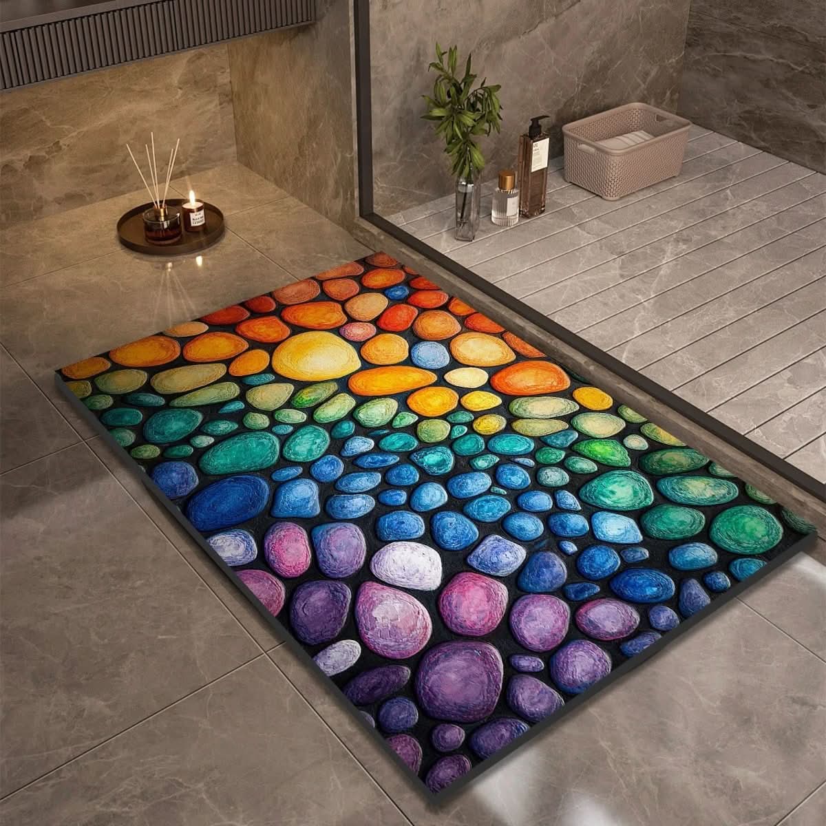Non-Slip Diatomaceous Earth Bath Mat for Safety and Comfort