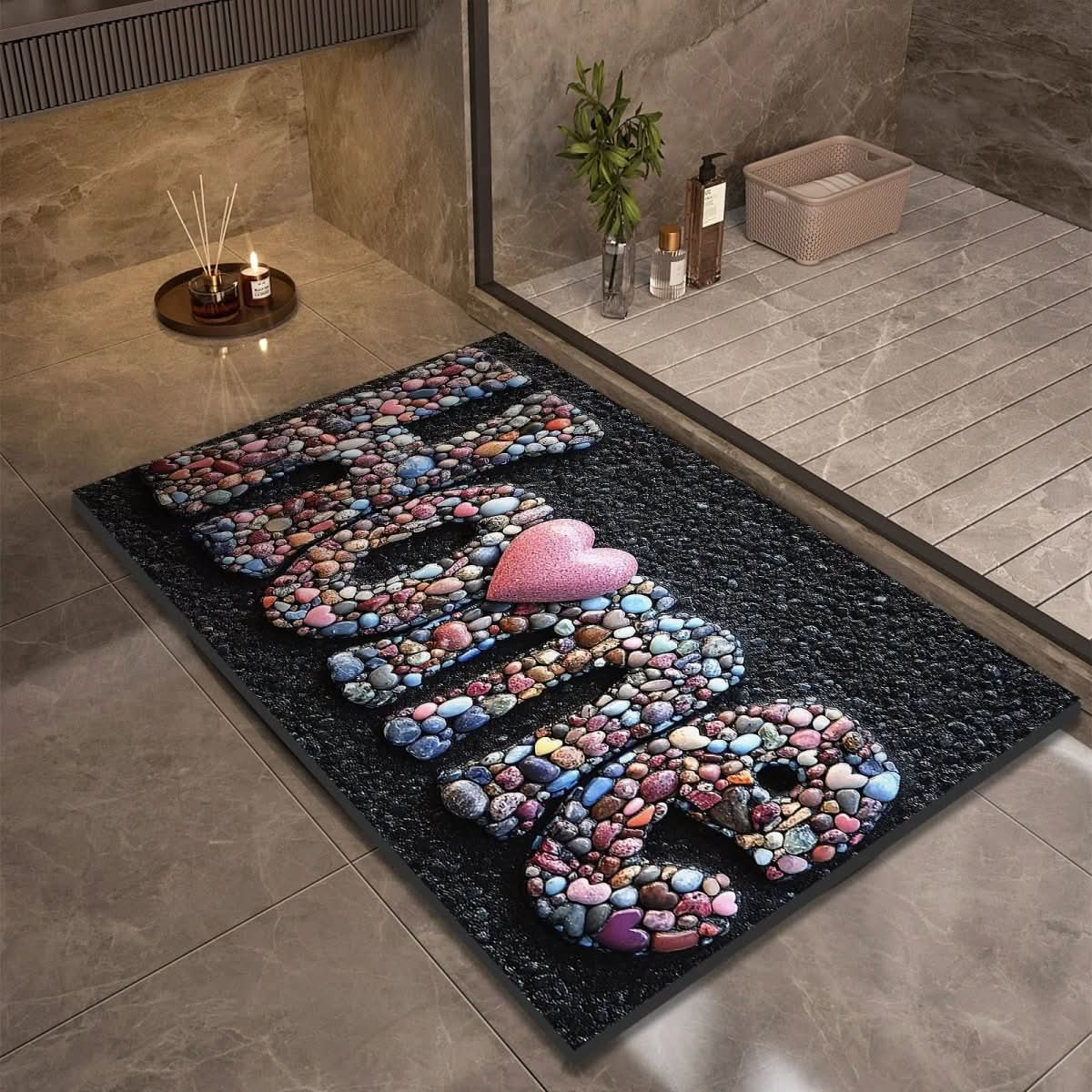 Non-Slip Diatomaceous Earth Bath Mat for Safety and Comfort