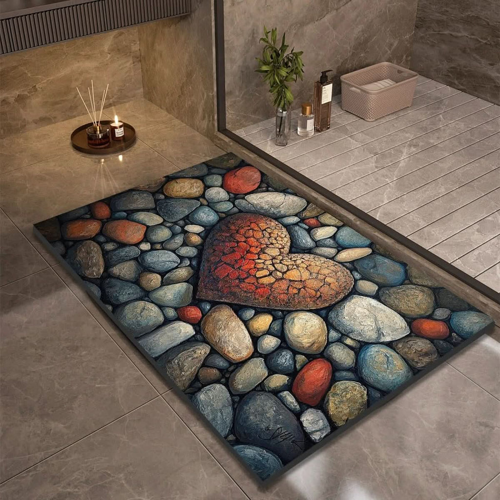Non-Slip Diatomaceous Earth Bath Mat for Safety and Comfort