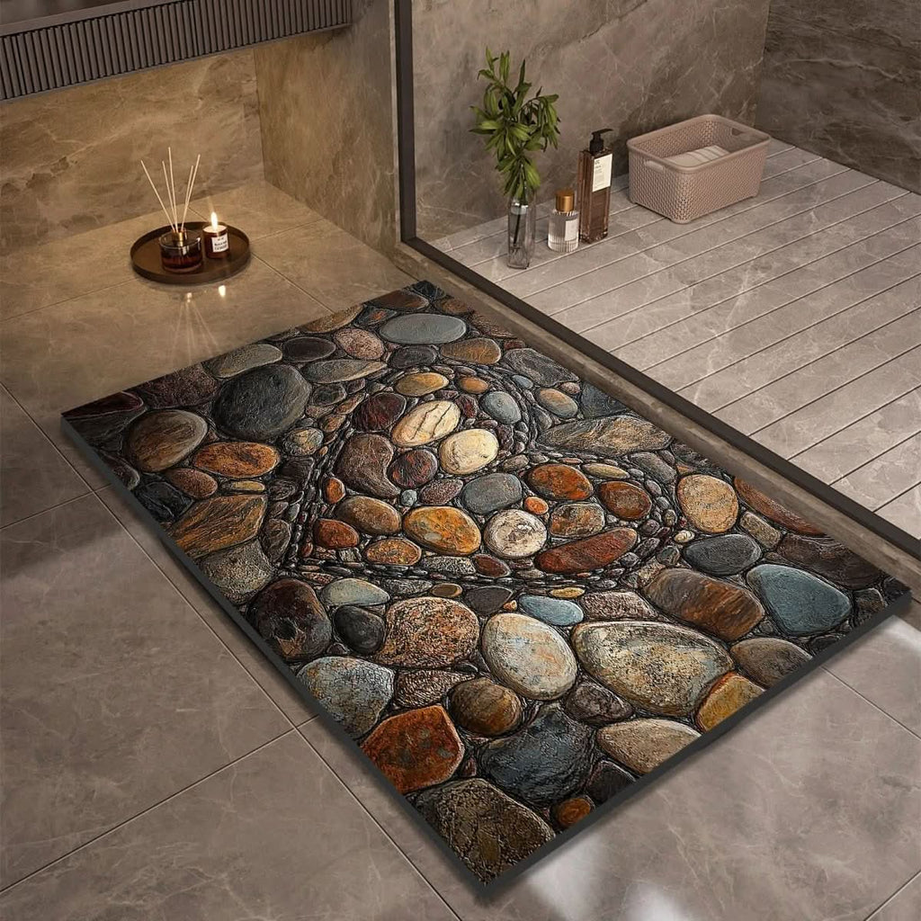 Non-Slip Diatomaceous Earth Bath Mat for Safety and Comfort