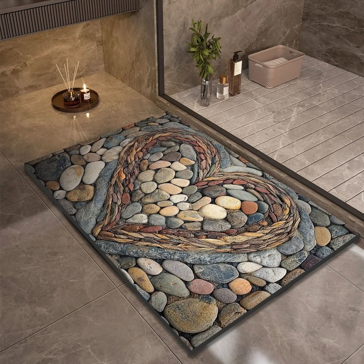 Non-Slip Diatomaceous Earth Bath Mat for Safety and Comfort