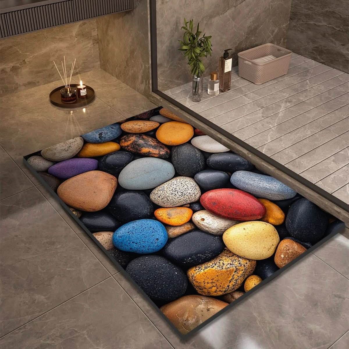 Non-Slip Diatomaceous Earth Bath Mat for Safety and Comfort