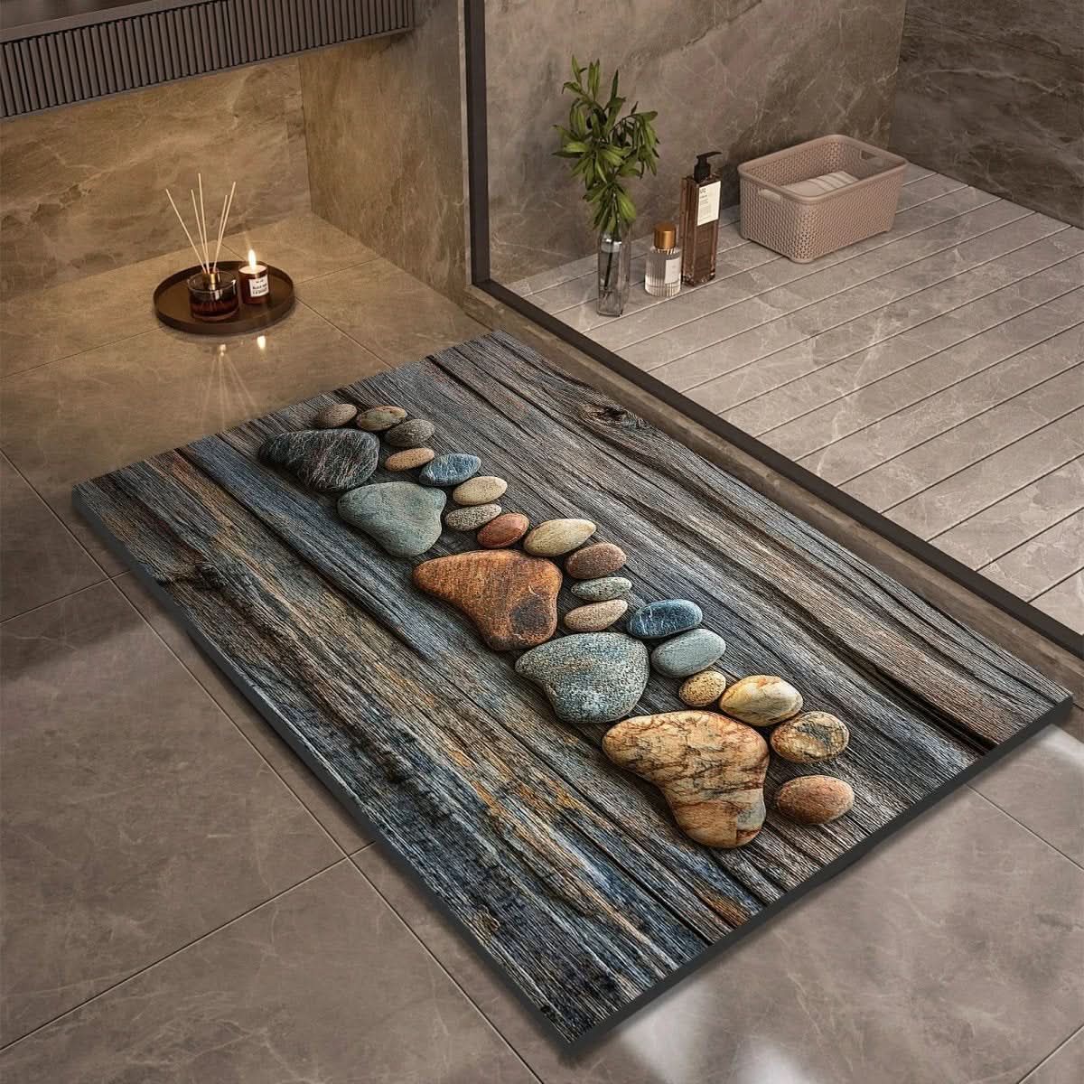Non-Slip Diatomaceous Earth Bath Mat for Safety and Comfort