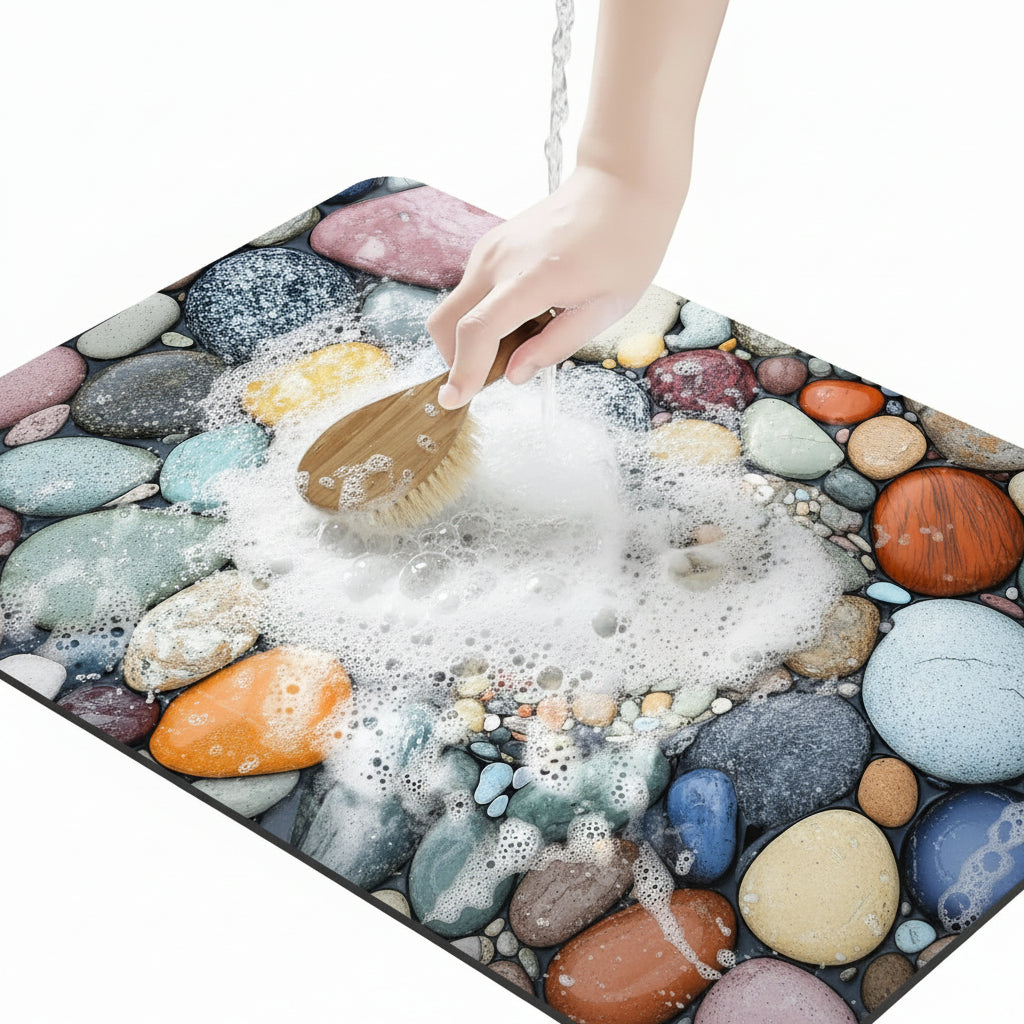 Non-Slip Diatomaceous Earth Bath Mat for Safety and Comfort
