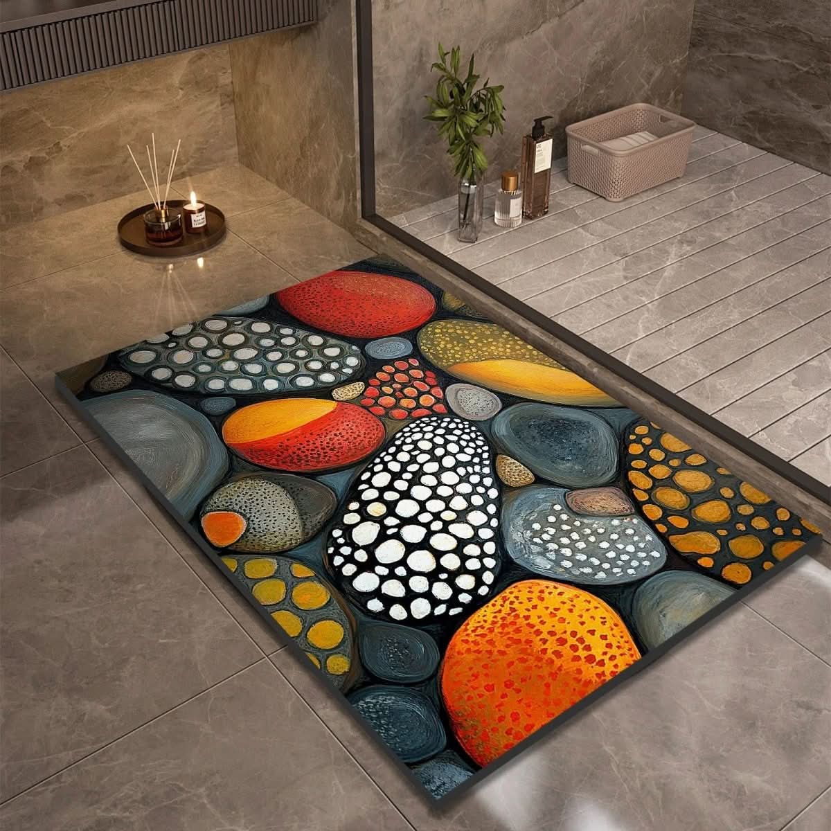 Non-Slip Diatomaceous Earth Bath Mat for Safety and Comfort