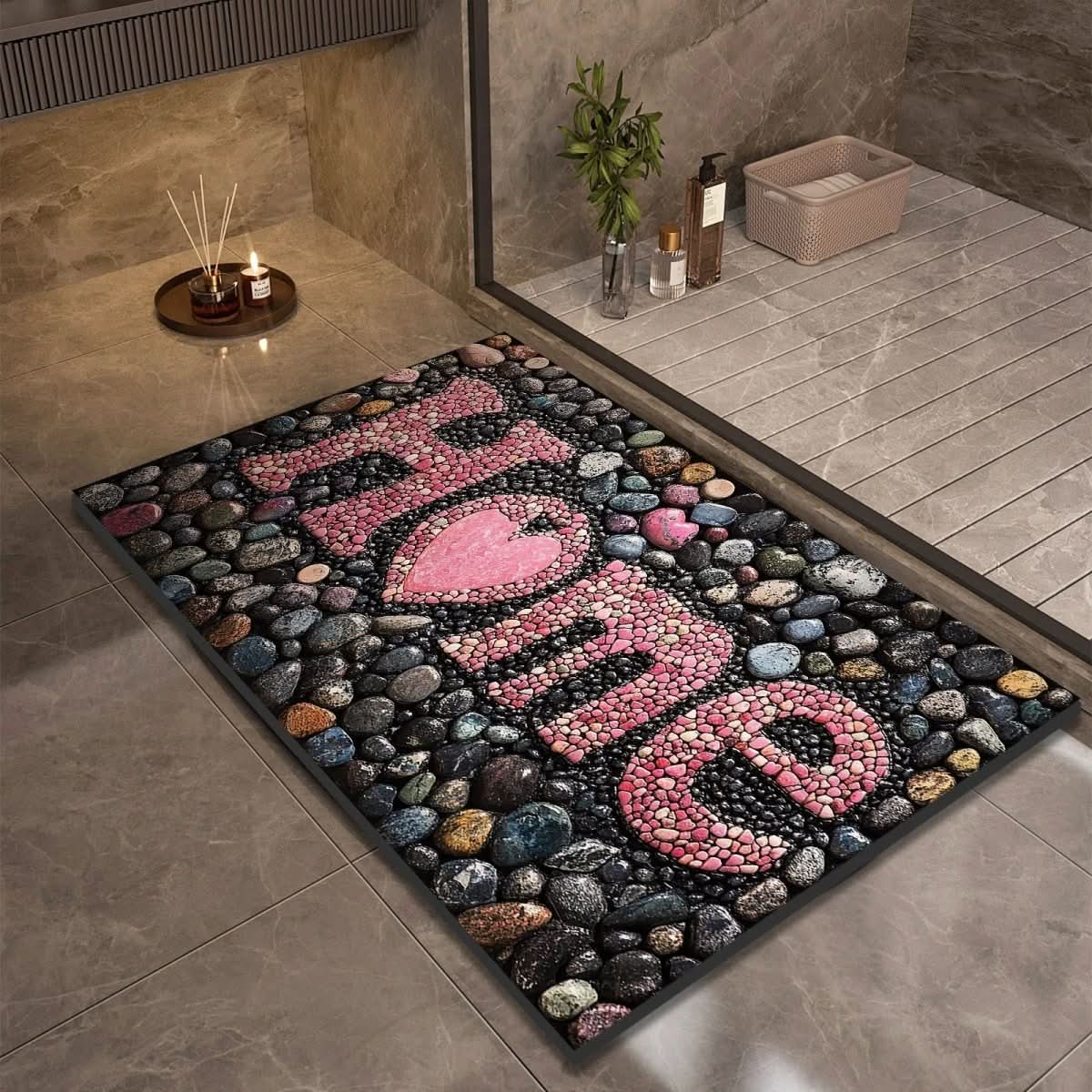 Non-Slip Diatomaceous Earth Bath Mat for Safety and Comfort
