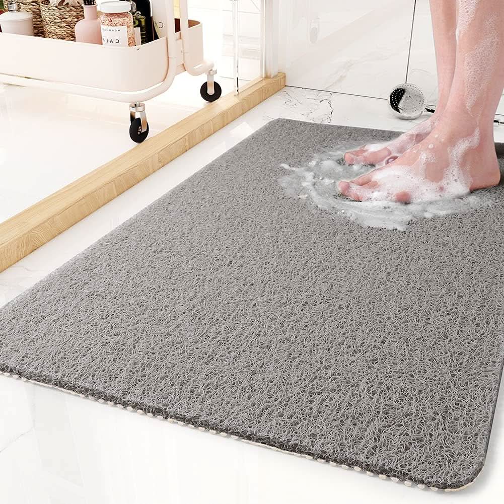 Anti-Slip Shower Mat with Drainage Feature
