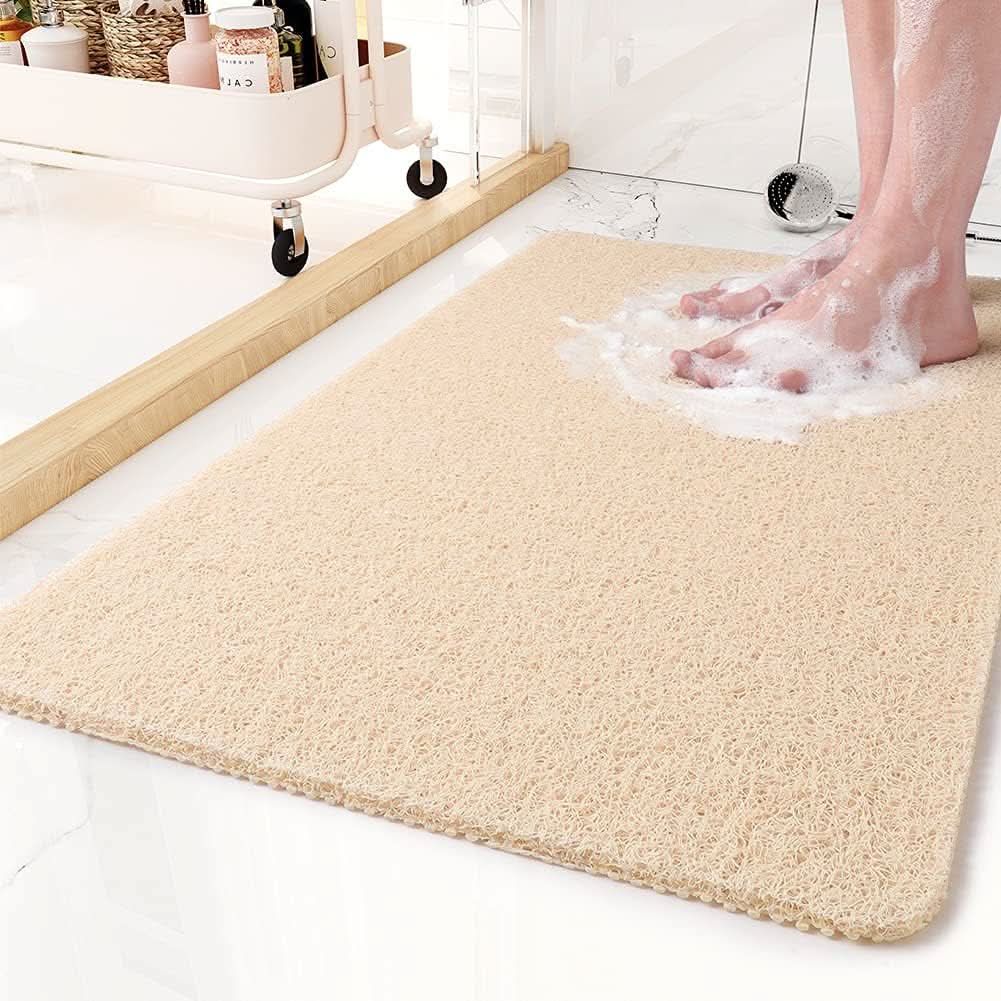 Anti-Slip Shower Mat with Drainage Feature