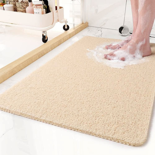 Anti-Slip Shower Mat with Drainage Feature