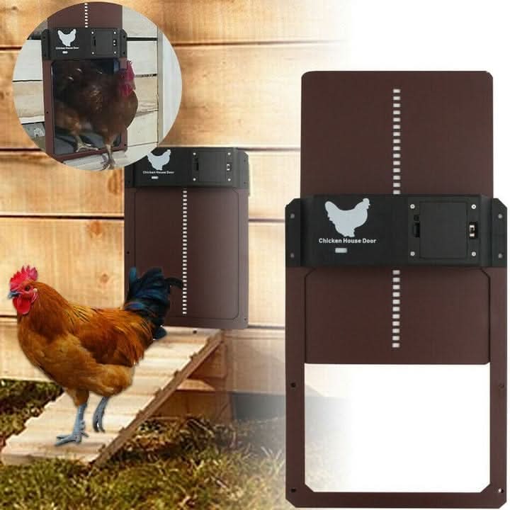 Automatic Chicken Coop Door with Light Sensor and Weather Resistance