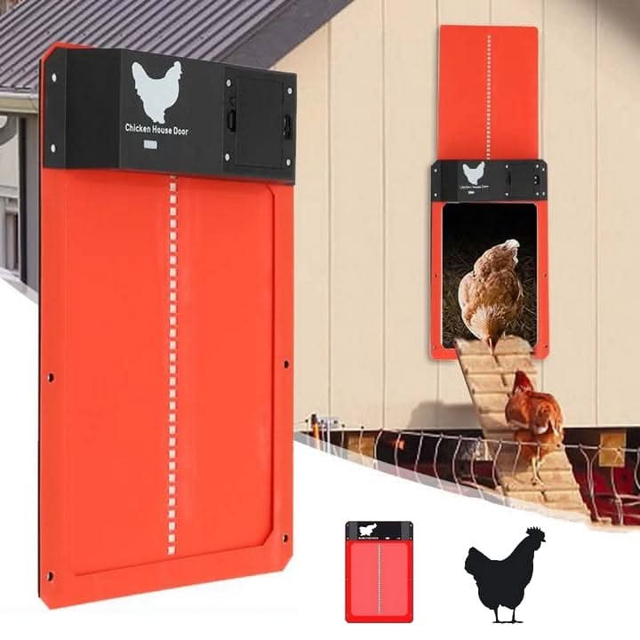 Automatic Chicken Coop Door with Light Sensor and Weather Resistance