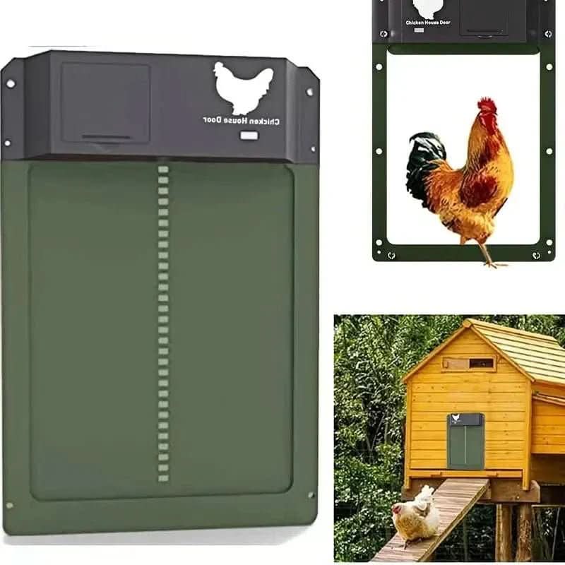 Automatic Chicken Coop Door with Light Sensor and Weather Resistance