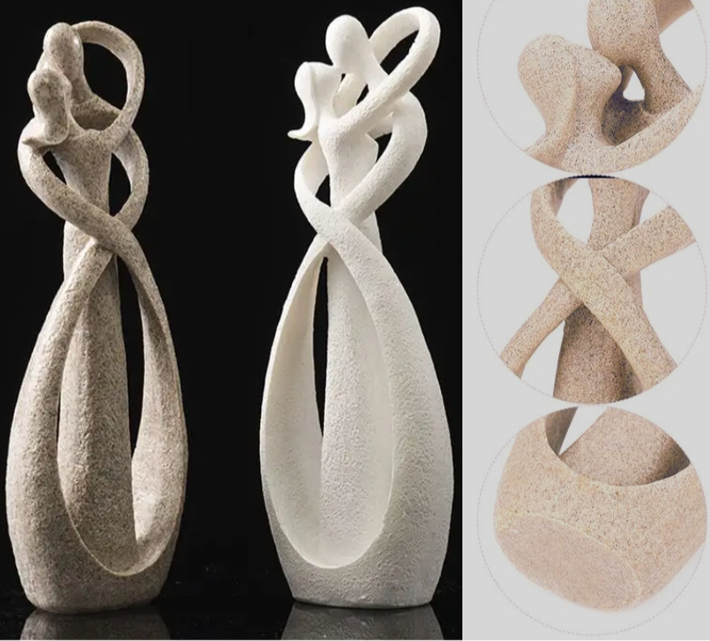 Enduring Affection | Abstract Sculpture | Distinctive Gift | Lasting Embrace