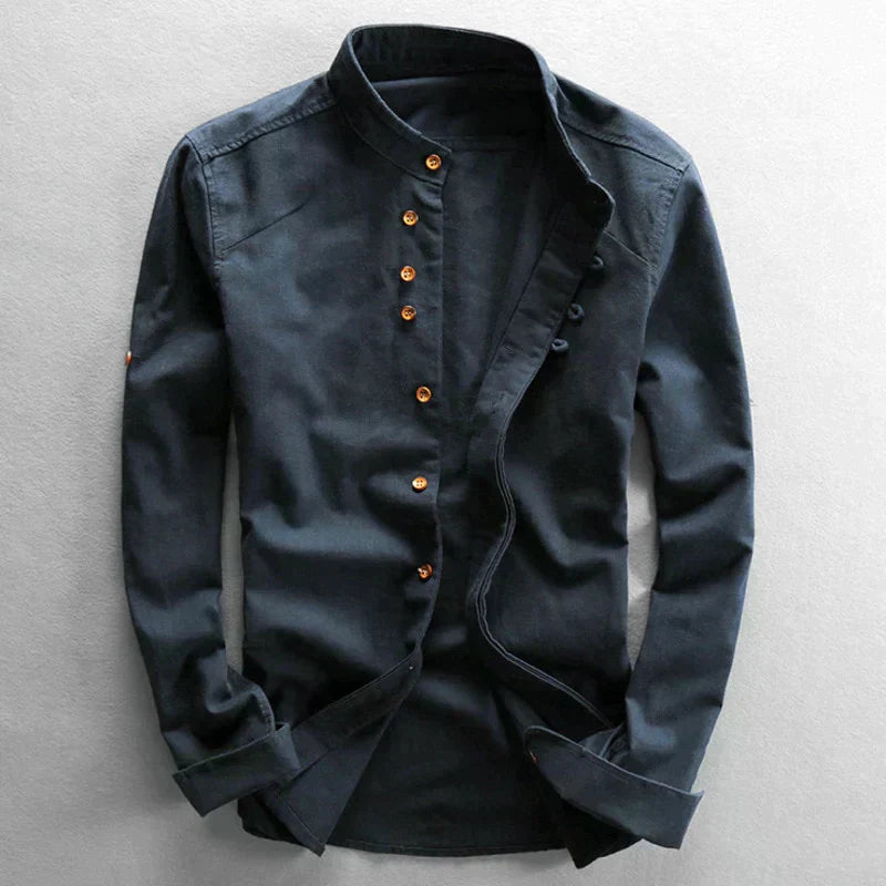 Men's Elegant Shirt | Stand Collar