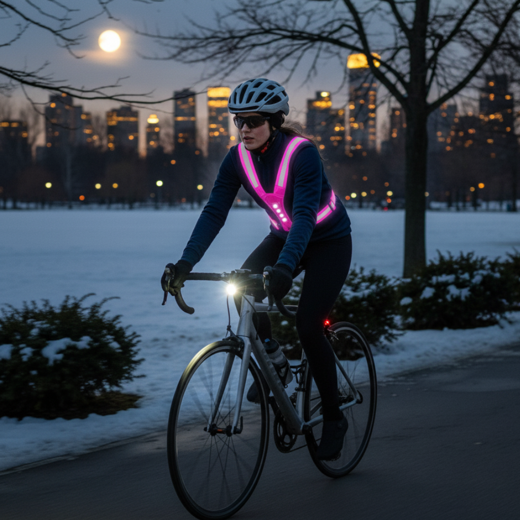 Adjustable LED Safety Vest – 3 Modes for Night Training