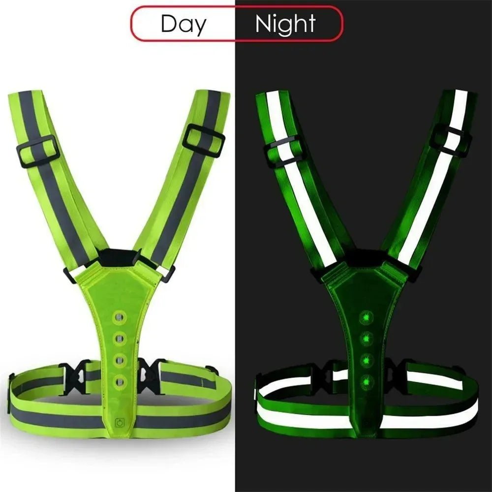 Adjustable LED Safety Vest – 3 Modes for Night Training