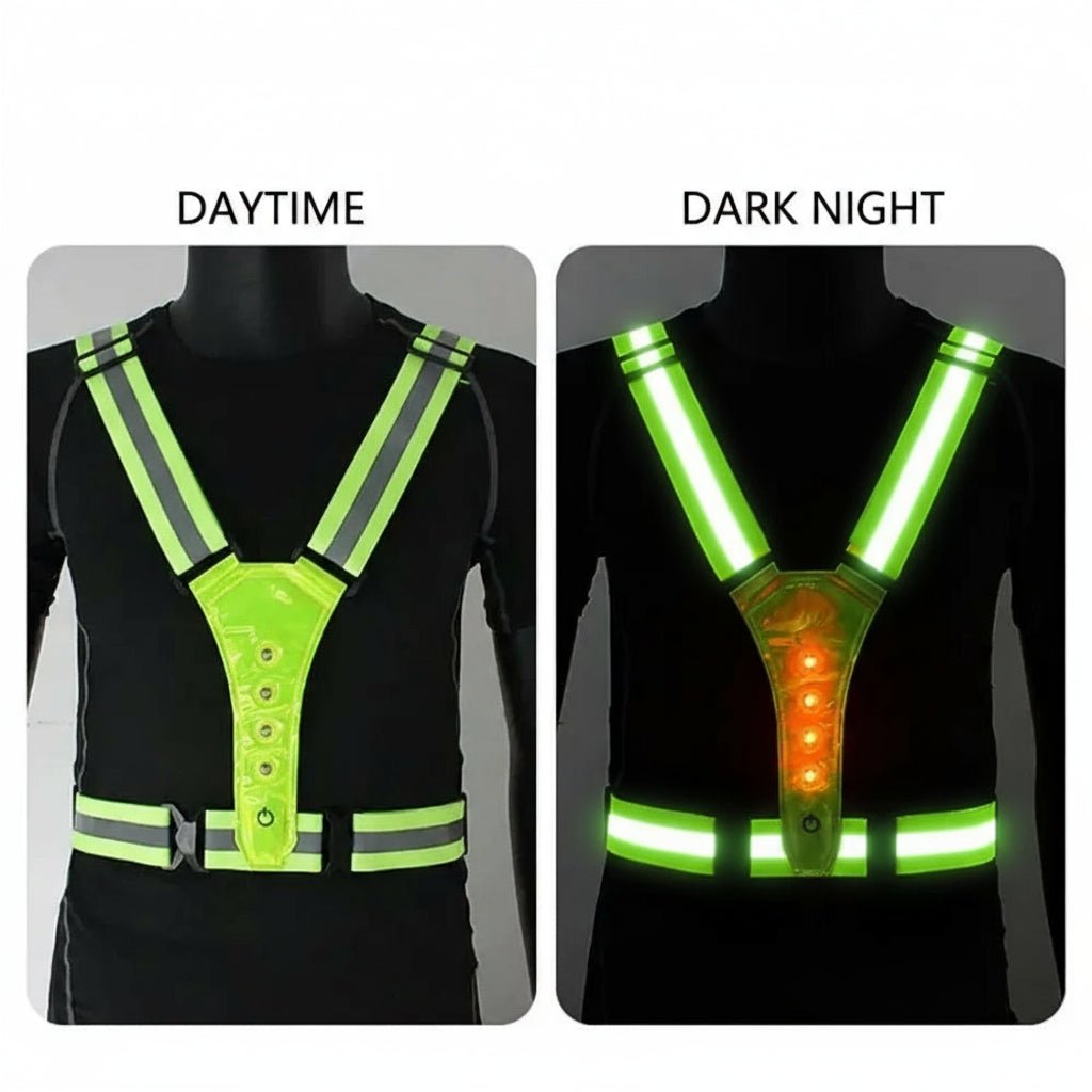 Adjustable LED Safety Vest – 3 Modes for Night Training