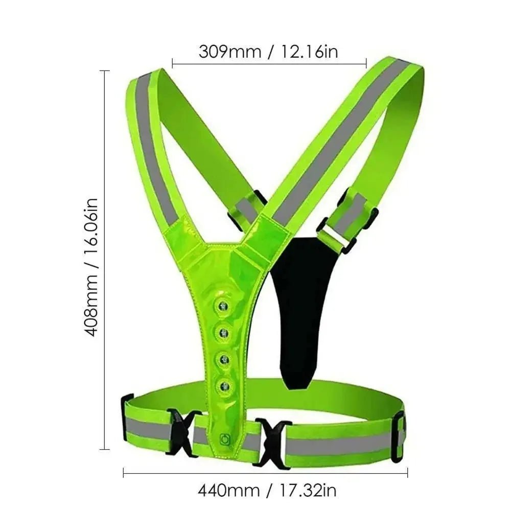 Adjustable LED Safety Vest – 3 Modes for Night Training