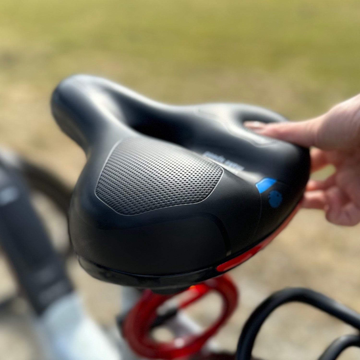 Premium Bicycle Seat | Pressure-Relieving Memory Foam | Black