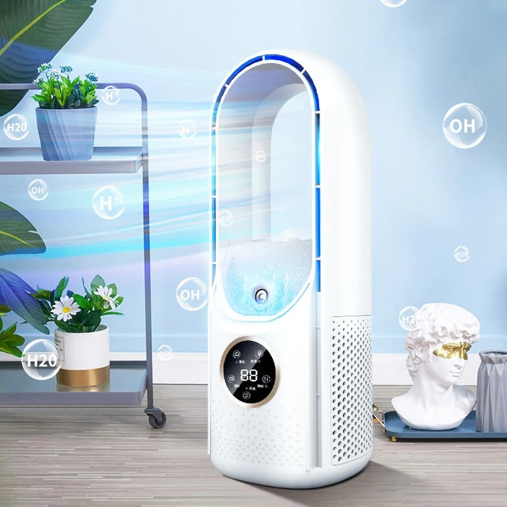 Quiet Bladeless Portable Air Conditioner: Ergonomic Design for Home and Office